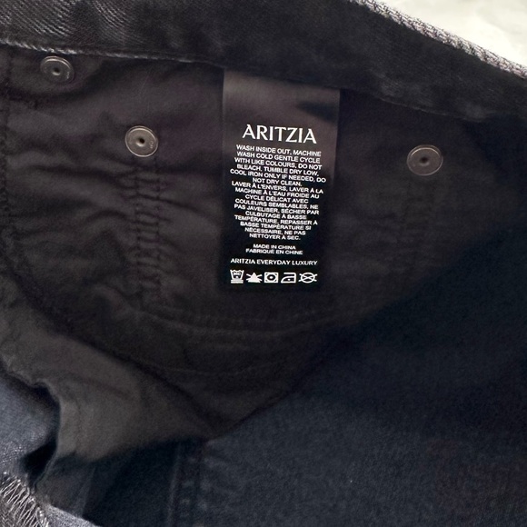 Aritzia Denim Forum The '90s Marlo High Rise Loose Jean Washed Black Size 30 - Picture 11 of 15